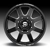 Fuel FF09D 8-Lug Matte Black Milled Forged Dually Custom Truck Wheels 6